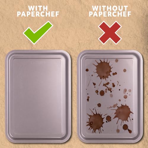 PaperChef Culinary Parchment Paper Sheets Precut Nonstick 35 Count 3 Pack