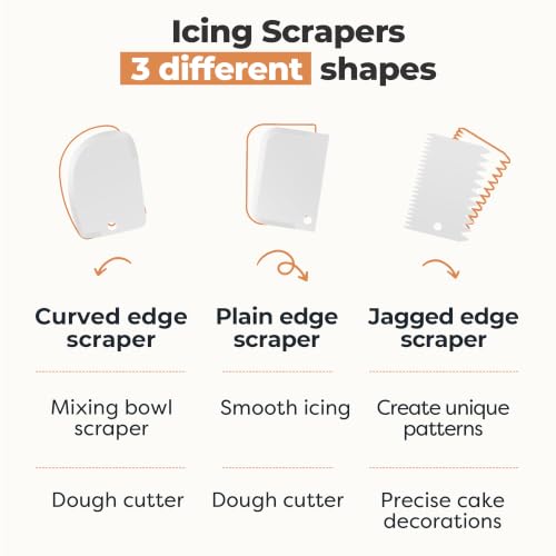Kootek 71 Cake Decorating Kit Baking Supplies Tools for Beginners & Pros - color: White