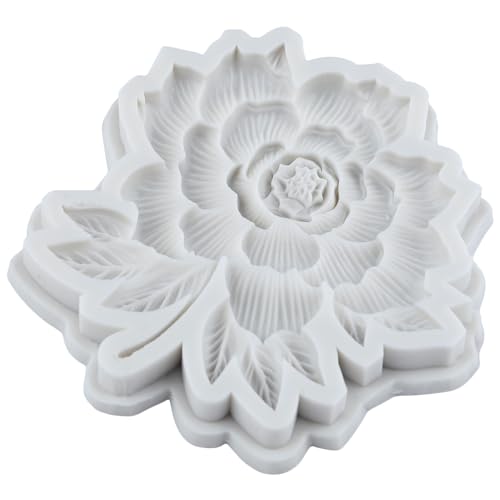 Flower Silicone Mold Rose Hydrangea Flower Fondant Molds Set of 4 - color: Style L