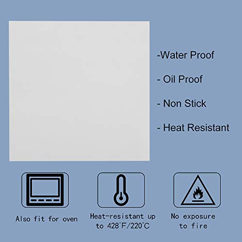 4x4 Inch Parchment Paper Squares, 300pcs Small Hamburger Patty Paper - size: 4 inch