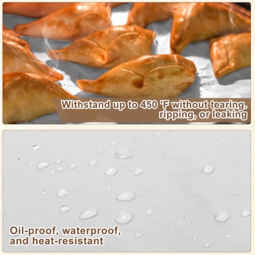 130-Pack Precut Parchment Paper Sheets | 12x12 Inch White Baking Paper | Heavy Duty Non-Stick Liners for Oven, Air Fryer, Grill & Steaming | Perfect for Baking, Cooking, Wrapping Food - color: White 12" x 12"
