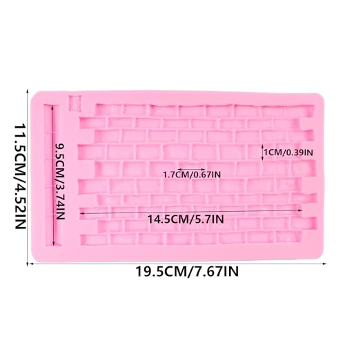 Castle Brick Wall Texture Fondant Molds Brick Wall Silicone Mold - color: Style G