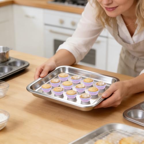 1000 Pieces Mini Cupcake Liners, Grease-Proof Candy Paper Cup, Paper Muffin Liners Baking Cups, Cupcake Wrappers for Birthday Wedding Holiday Festival Party Cake Chocolate - color: Purple