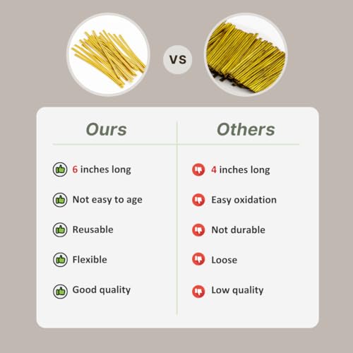 Wowfit 100 CT 7x13.2 Clear Cellophane Gift & Favor Bags, 6" Gold Twist Ties - size: 7x13.2 Inch (Pack of 100)