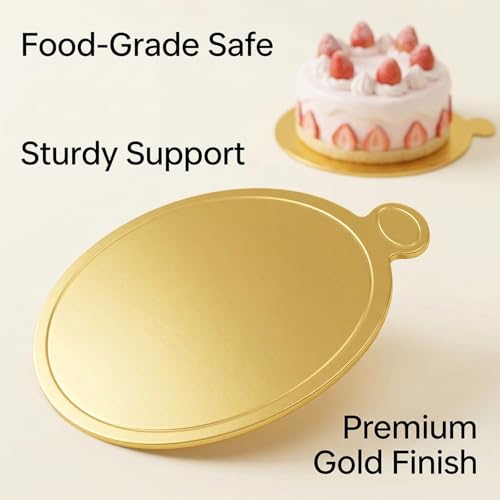 100PCS 4 Inch Cake Boards,10.1cm Mini Cake boards for Baking