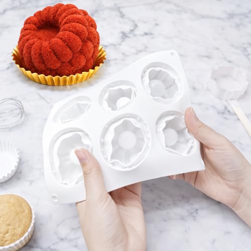 2Pack Raspberry Silicone Molds for Mousse Cake Fruit Pudding Raspberry Mold - color: 12-Cavity Raspberry