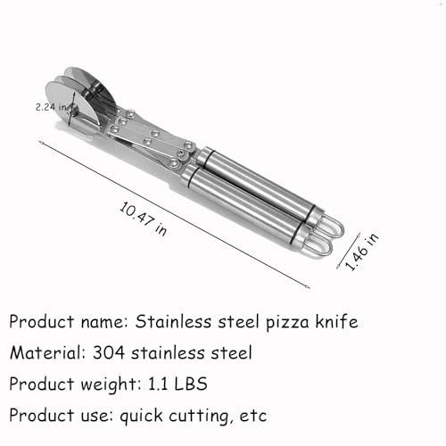 Wheel Pastry Cutter, Adjustable Pasta Cutter with Handle, Stainless Steel Dough Slicer for Noodles, Pizza, Brownies, Pie Crust, Multi-Tool for Baking & Cooking (5 Roller) - color: 5 Roller