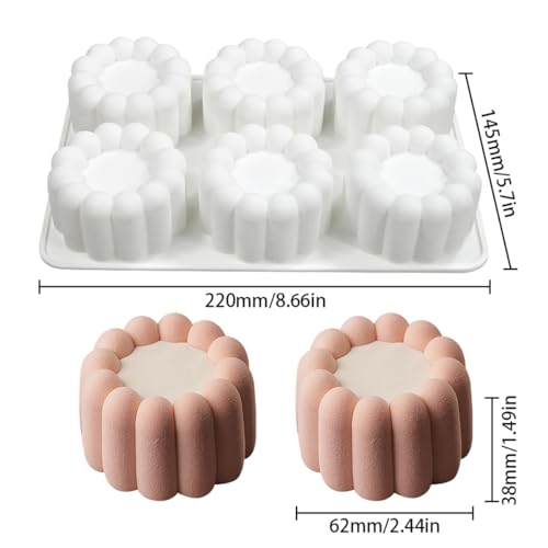 mostsom Silicone Flower Mousse Cake Mold Ice Cream Chocolate Mold Soap 3D Cupcake Bakeware Baking Dish Cake Pan Muffin Mould (A_ Flower)