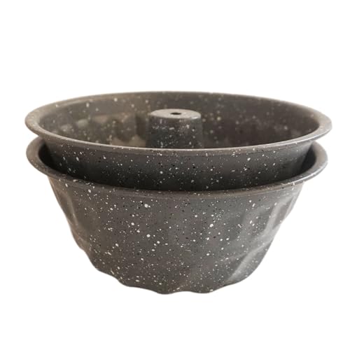 6 Inch Fluted Tube Cake Pan, Carbon Steel Small Ring Mold, Grey - color: 6 Inch - Gray - Fluted