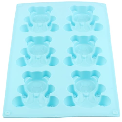 6 Cavity Bear Silicone Candy Molds - color: Style E