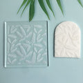 Flower Leaf Cookie Fondant Stamp Fondant Embosser Cookie Stamp (DESIGN 3) - color: DESIGN 3