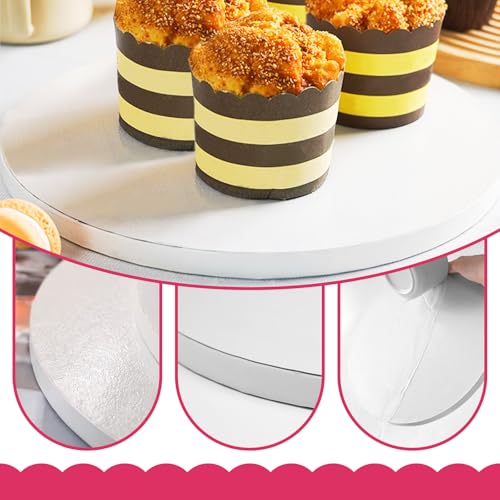 4 Pack Cake Boards 12 Inch Round 1/2 Inch Thick White Cake Drums Cake Base - style: 12 Inch 4 Pieces White