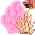 Flame Fondant Molds Fire Cake Decorating Silicone Mold - color: Style C
