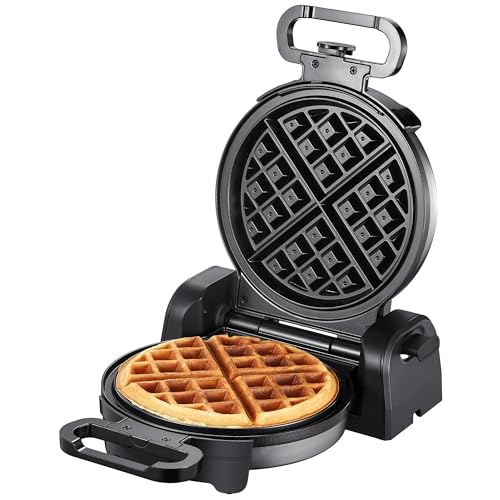Reemix Waffle Maker, 180° Rotating Belgian Waffle Maker