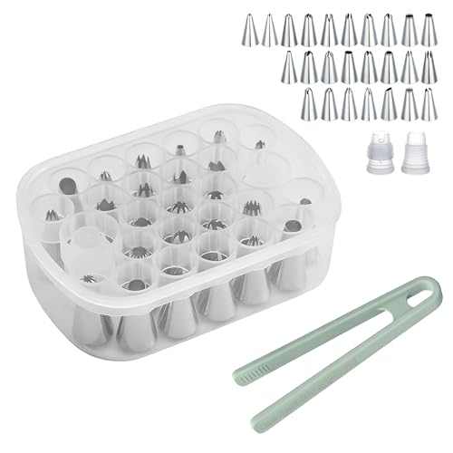 Cake Decorating Supplies Set, 27 Grids Storage Box