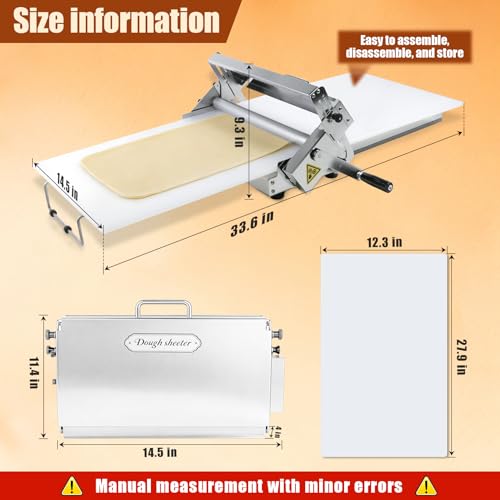 Folding Dough Sheeter (12") Dough Sheeter，Manual Dough Sheeter - size: 12A
