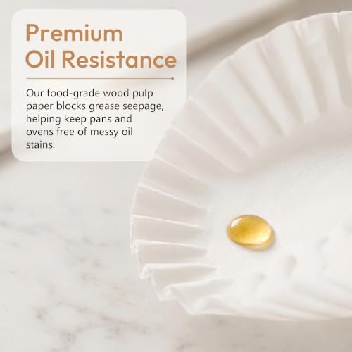 5 Inch 100 Sheets Precut Parchment Liners for Cheesecake & Basque, Non-Stick, Oven & Air Fryer Safe - size: 5 inch