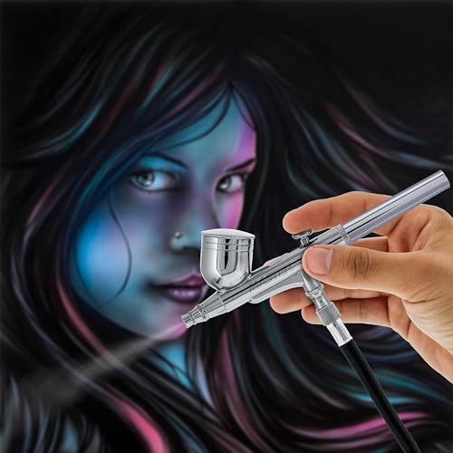 Master Airbrush G22 Multi-Purpose Dual-Action Gravity Feed Airbrush Gun Set