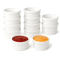 WERTIOO Ramekins 4 oz Oven Safe, 12 Pack Creme Brulee Ramekin Baking Dishes - size: 4 OZ