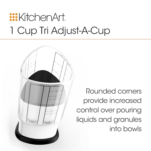 KitchenArt Pro Adjustable Measuring Set, TBL, TSP & 1 Cup Measuring Cup - size: Tablespoon, Teaspoon, 1 Cup