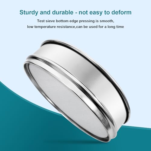 7.9" (20cm) 304 Stainless Steel Lab Sieve, 40 Mesh (0.45mm) Screen Sifter - size: 40Mesh(0.45mm)/Ф7.9in