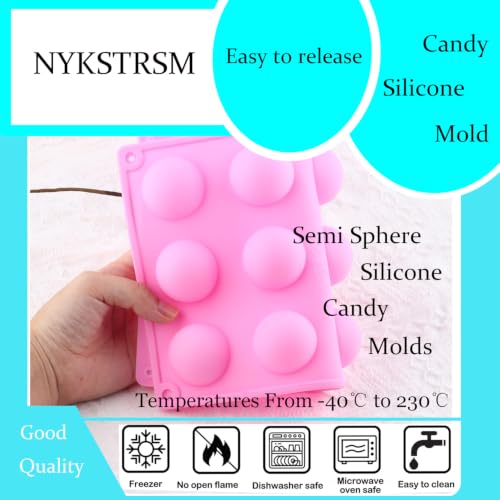 15 Cavity Semi Sphere Silicone Candy Molds