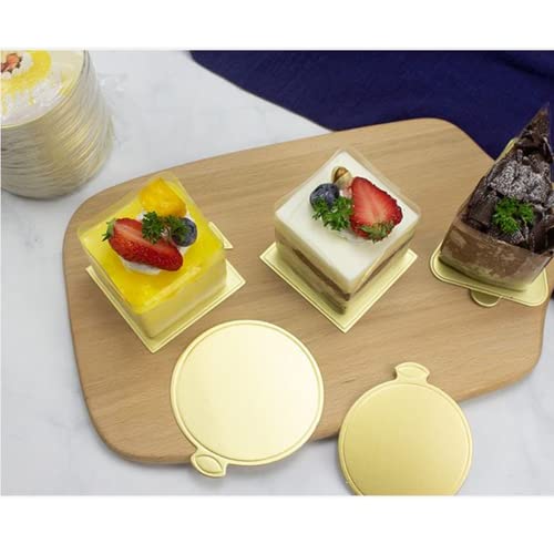 200Pcs Mini Cake Boards,Square Cake Bases,Dessert Displays Tray