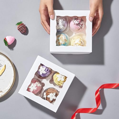 50 Pack White Chocolate Bomb Gift Boxes Auto pop up - color: White