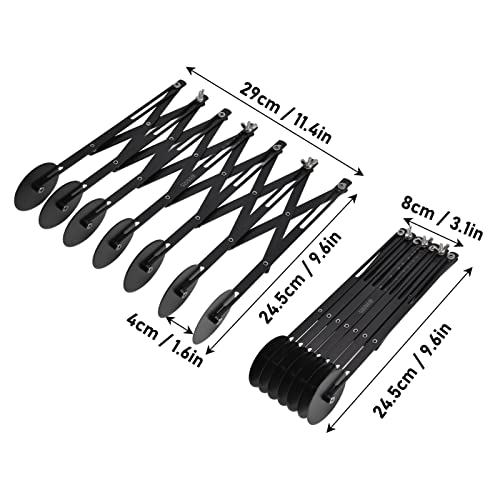 Pastry Roller Cutter, Stainless Steel Dough Cutter with Adjustable Wheel and Locking Knob, Multi Wheel Pastry Knife for Pizza Pasta Cookies (7 rounds) - size: 7 rounds