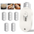Herda Bread Lame Dough Scoring Tool, Retractable Magnetic Design - color: White