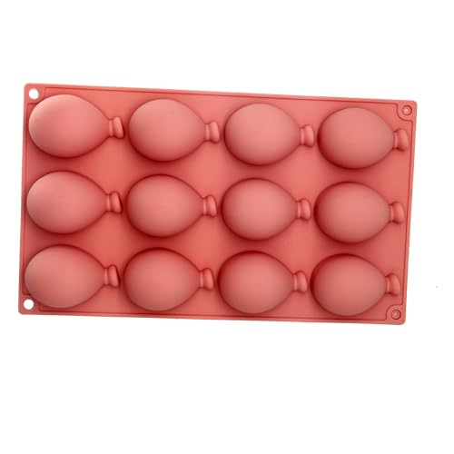 X-Haibei Christmas Ballon Shaped Soap Cake Jello Crayon Resin Chocolate Bombs Making Silicone Mold 2oz per cell