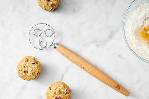 King Arthur Baking Company Baker’s Batter Whisk, Triple-Loop, 18/8 Stainless Steel, For Gently Mixing Batters, Quick Breads, And Muffin Mixes - style: Triple-Loop