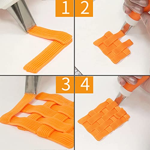 Symphony Wire Tips, Stainless Steel Icing Piping Nozzles For Pastry Fondant Tools (D) - color: D