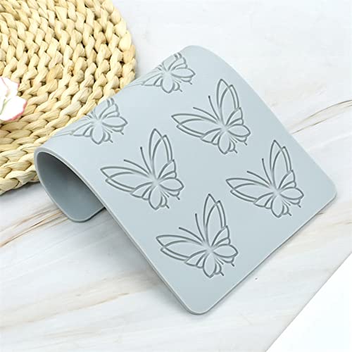 TUKE 3D Hollow Lace Fondant Molds Fruits Leaf Shape Lace Mat Party Cake Decoration Tool Cupcake Mat Silicone Molds for Polymer Clay Chocolate Baking Gummy Mould (Butterfly_7.48x4.6x0.16inch_L) - size: Butterfly_7.48x4.6x0.16inch_L