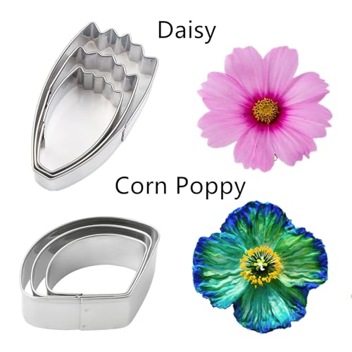 6set Gum Paste Fower Cutter Set Cookie Cutter for Wedding Cake Decorating