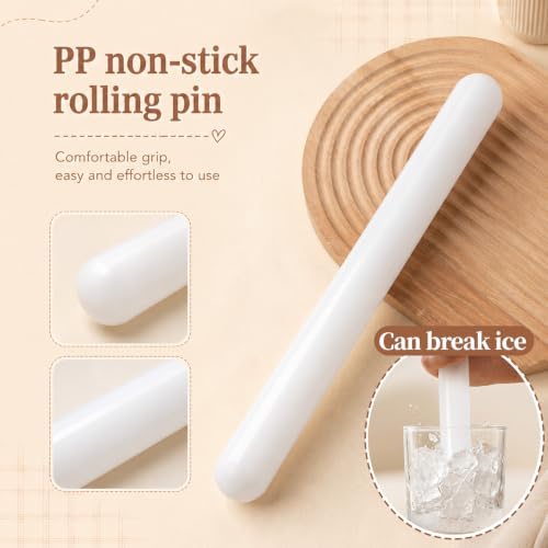 13 Inch X 0.98 Inch PP Non-stick Fondant Clay Rolling Pin