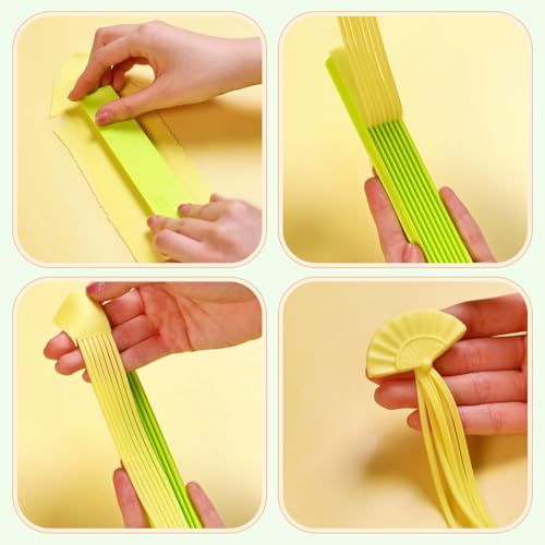 4 Pcs Fondant Strip Cutter, MultiCutter Ribbon Rectangle Cookie Cutter