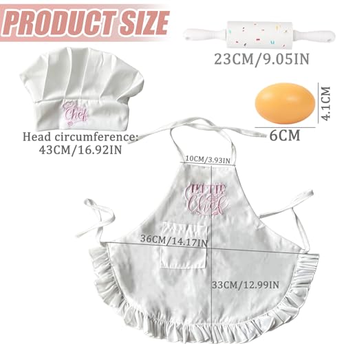 4 Pack Newborn Chef Outfit Photography Props 0-6 Months - color: White