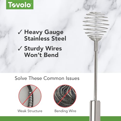 Tovolo Galaxy Coil Whisk 10 Inch Spring for Deep Pots Sauces and Gravy - style: 10" Galaxy Coil Whisk