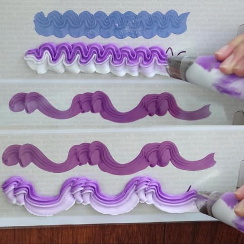 Piping Practice Sheets Reusable Cake Decorating Supplies - color: 250+ Pattern/ Waterproof