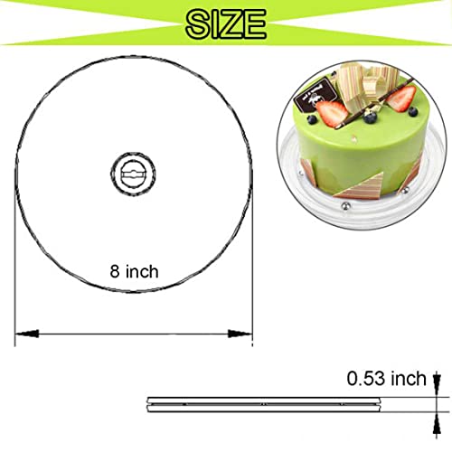 Cookie Decorating Kit Supplies 8 Inch Including 1 Acrylic Turntable, 6 Decoration Brushes 6 Scribe Needle, Cookie Turntable Decorating - size: 8 inch