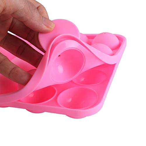 20 Cavity Silicone Pink Lolly Pop Party Cupcake Baking Mold Cake Pop Stick Mold Tray