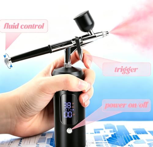 Cordless Airbrush Kit, Handheld Air Brush Painting Sprayer Kit