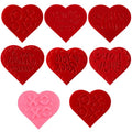 Zubebe 6 Pcs Valentine's Day Cookie Stamp Fondant Embosser Set Valentine's Day 3D Design Cookie Cutter Love You Stamp for Baking Cooking Biscuit Cake Wedding Party Decorating Tool (Fashion Style) - style: Fashion Style