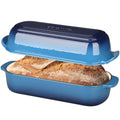 EDGING CASTING Enameled Cast Iron Loaf Pan with Lid, Bread pan, Dutch Oven Bread pan for Homemade Sourdough Bread Baking, 12.5x5.5 inch, 5qt, Lake Blue - color: Lake Blue