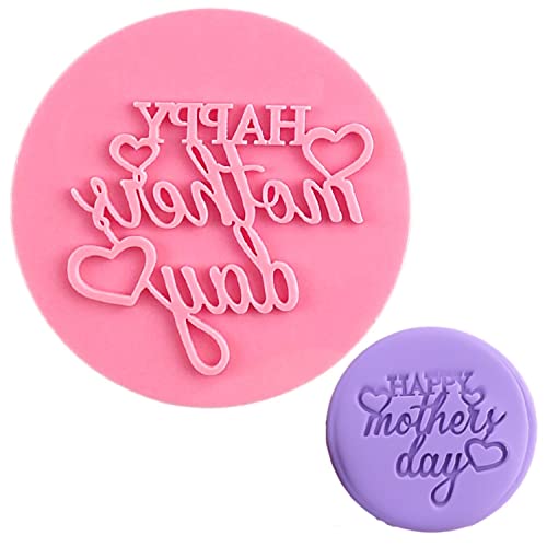 Mother's Day Fondant Embosser "Happy Mother's Day" Shape 3D Dented Design - style: Mother's Day-125