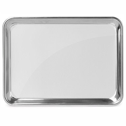 GRIDMANN 9" x 13" Commercial Grade Aluminum Cookie Sheet Baking Tray Jelly Roll Pan Quarter Sheet - 6 Pans - size: 9 x 13 - Standard