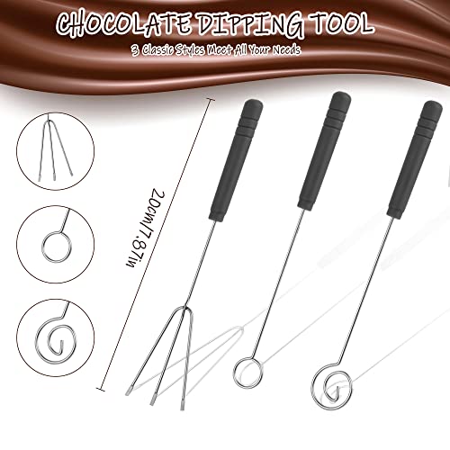 7Pcs Chocolate Dipping Tools, Candy Dipping Tools for Pastry Chef