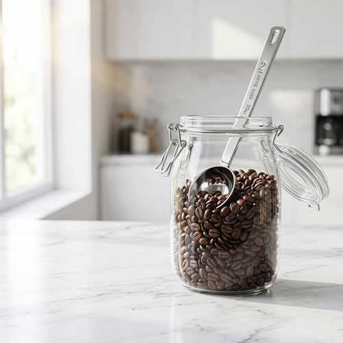 2 Pack Coffee Scoop, 1&2 Tbsp, Long Handle, 304 Stainless