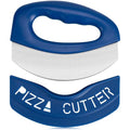 Pizza Cutter with Blade Cover Stainless Steel Upgrade Sharp Blade Dark Blue - color: Dark Blue